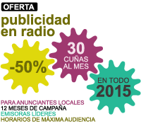 Publicidad en radio: oferta 50% de descuento Publicidad en radio: oferta 50% de descuento